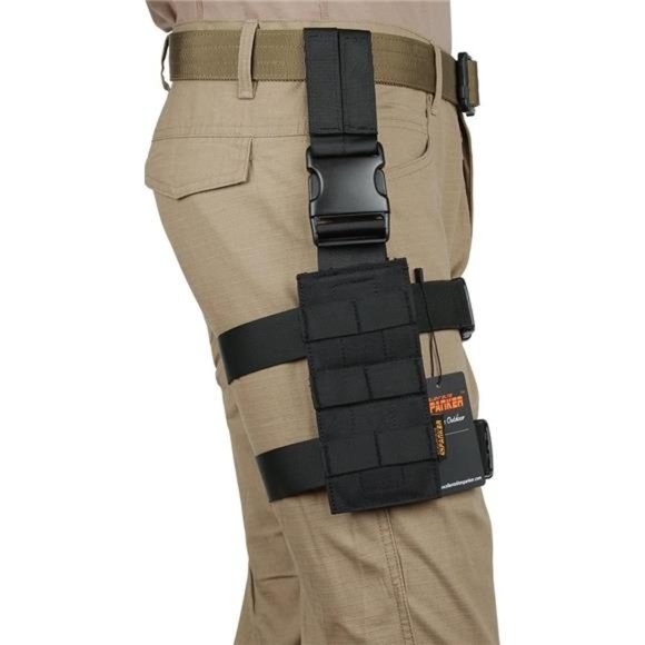 Tactical Drop Leg Holster Adjustable Drop Leg Platform Universal Bag for Leg - Picture 6 of 7